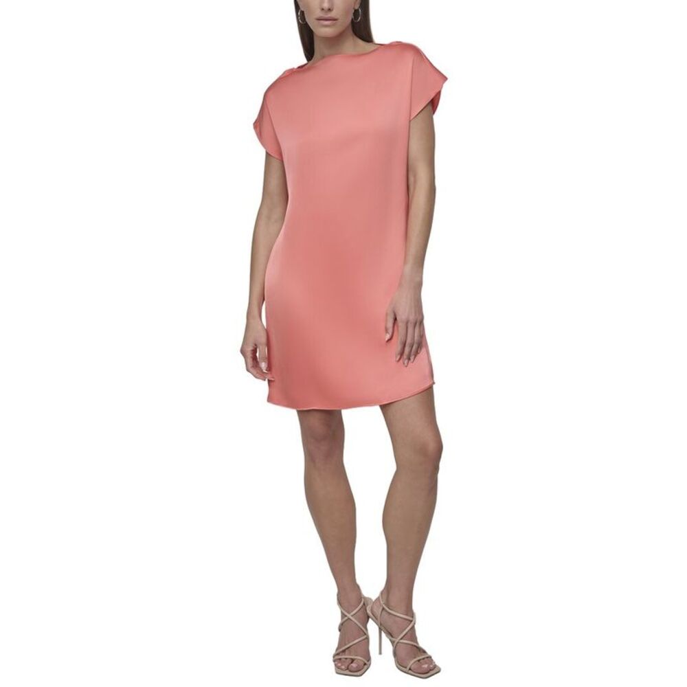 Dkny Womens  Shift Dress, Orange